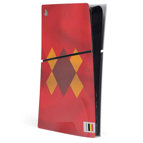 Belgium Soccer Flag PS5 Slim Digital Edition Console Skin